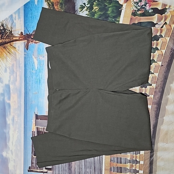 Lauren Vidal Olive‎ Green Leggings Pants Size Large NWT - Picture 2 of 6